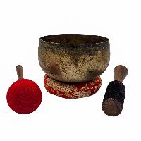 Kopre Singing Bowl, Buddhist Hand Beaten, Antique Finishing