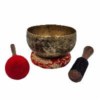 Kopre Singing Bowl, Buddhist Hand Beaten, Antique Finishing