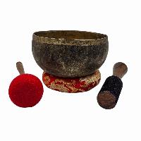 Kopre Singing Bowl, Buddhist Hand Beaten, Antique Finishing