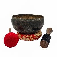 Kopre Singing Bowl, Buddhist Hand Beaten, Antique Finishing