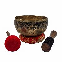 Kopre Singing Bowl, Buddhist Hand Beaten, Antique Finishing