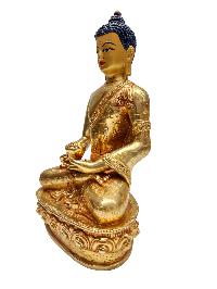 [amitabha Buddha], Buddhist Handmade Statue, [gold Plated] With [face Painted]