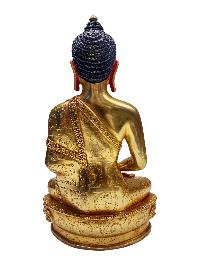 [amitabha Buddha], Buddhist Handmade Statue, [gold Plated] With [face Painted]