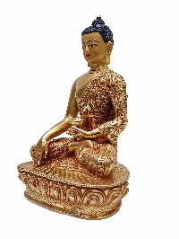 [shakyamuni Buddha], Buddhist Handmade Statue, [gold Plated] And [face Painted]