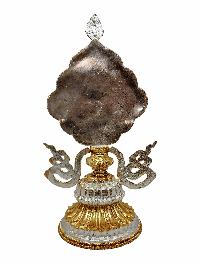 Buddhist Offering Of Ashtamangala, [gold And Silver Plated With Fine Carving]