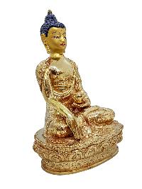 [shakyamuni Buddha], Buddhist Handmade Statue, [gold Plated] And [face Painted]