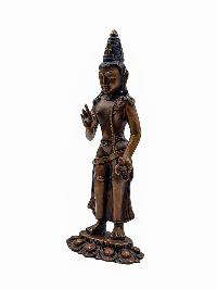 [padmapani Lokeshvara], Buddhist Handmade Statue, [chocolate Oxidized]