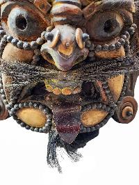 [mahakala], Handmade Mask Of Bhairav, Antique Finishing
