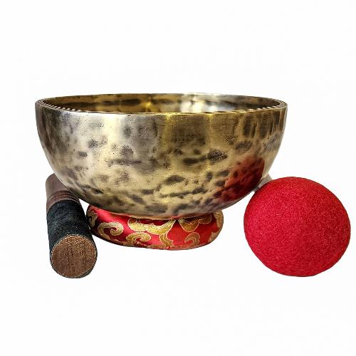 [singing Bowl], Buddhist Hand Beaten, Antique Finishing