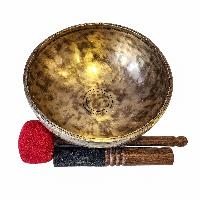 [singing Bowl], Buddhist Hand Beaten, Antique Finishing, Note G 197 Hz