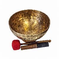 [singing Bowl], Buddhist Hand Beaten, Antique Finishing, Note C 275 Hz