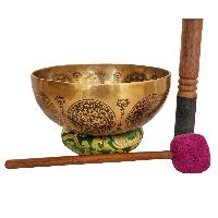 Singing Bowl, Buddhist Hand Beaten, With Fine Etching Carving