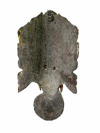 [ganesh Mask], Handmade Wooden Mask, Wall Hanging, [painted], Poplar Wood