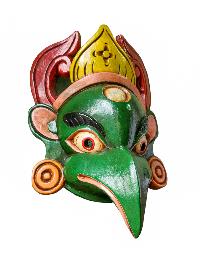 [garuda Mask], Handmade Wooden Mask, Wall Hanging, [painted], Poplar Wood