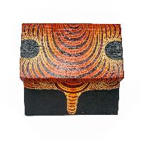 Tibetan Ritual Wooden Box, [carved] And Painted