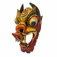 [dragon], Wooden Mask, Traditional Color Painted