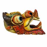 [dragon], Wooden Mask, Traditional Color Painted