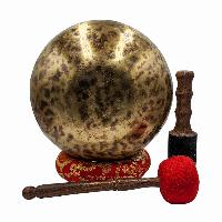 [handmade Singing Bowls], Buddhist Hand Beaten, Antique Finishing, Sound Note C, 133 Hz