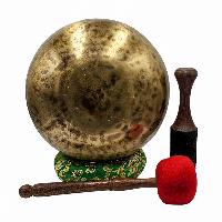 [handmade Singing Bowls], Buddhist Hand Beaten, Antique Finishing, Sound Note C, 140 Hz