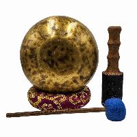 [handmade Singing Bowls], Buddhist Hand Beaten, Antique Finishing, Sound Note G, 204 Hz