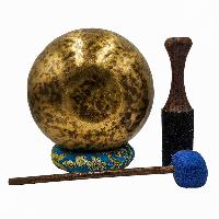 [handmade Singing Bowls], Buddhist Hand Beaten, Antique Finishing, Sound Note A, 230 Hz