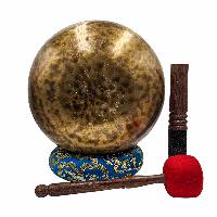 [handmade Singing Bowls], Buddhist Hand Beaten, Antique Finishing, Sound Note C, 134 Hz