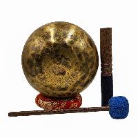 [handmade Singing Bowls], Buddhist Hand Beaten, Antique Finishing, Sound Note C, 256 Hz