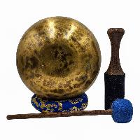 [handmade Singing Bowls], Buddhist Hand Beaten, Antique Finishing, Sound Note A, 226 Hz