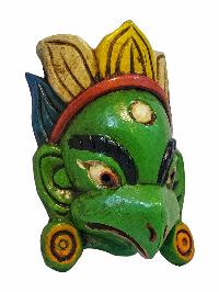 [garuda], Handmade Wooden Mask, Wall Hanging, [painted], Poplar Wood