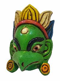 [garuda], Handmade Wooden Mask, Wall Hanging, [painted], Poplar Wood