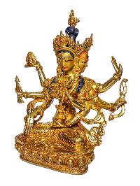 [namgyalma], Buddhist Handmade Statue, [face Painted] And [gold Plated]