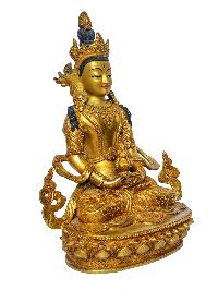 [aparimita], Buddhist Handmade Statue, [face Painted] And [gold Plated]