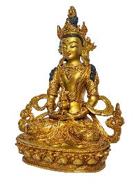 [aparimita], Buddhist Handmade Statue, [face Painted] And [gold Plated]