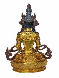 [aparimita], Buddhist Handmade Statue, [face Painted] And [gold Plated]