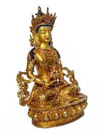 [aparimita], Buddhist Handmade Statue, [face Painted] And [gold Plated]