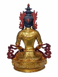 [aparimita], Buddhist Handmade Statue, [face Painted] And [gold Plated]