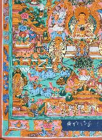 [buddha Life Story], Buddhist Traditional Painting, Hand Painted