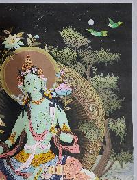 [green Tara], Buddhist Traditional Painting, Hand Painted