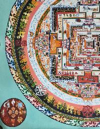 [kalachakra Mandala], Buddhist Traditional Painting, Hand Painted