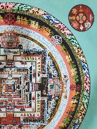 [kalachakra Mandala], Buddhist Traditional Painting, Hand Painted