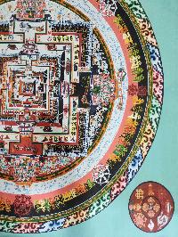 [kalachakra Mandala], Buddhist Traditional Painting, Hand Painted