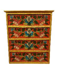 Tibetan Box [drawer] With Four Drawer, [painted]