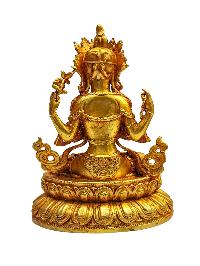 [chenrezig], Buddhist Miniature Statue And [gold Plated]