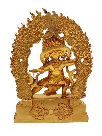 [vajrapani], Buddhist Miniature Statue And [gold Plated]