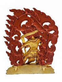 [vajrapani], Buddhist Miniature Statue And [gold Plated]