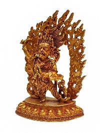 [vajrapani], Buddhist Miniature Statue And [gold Plated]