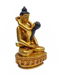 [samantabhadra], Buddhist Miniature Statue And [gold Plated]