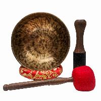 [handmade Singing Bowl], Buddhist Hand Beaten, Antique Finishing