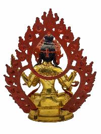 [lakshmi], Budhist Handmade Statue, [face Painted] And [gold Plated]