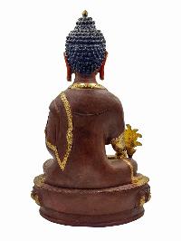 [best Price], [medicine Buddha], Buddhist Handmade Statue, [partly Gold Plated], Wtih [face Painted], For A Gift, Altars And Buddhist Ritual